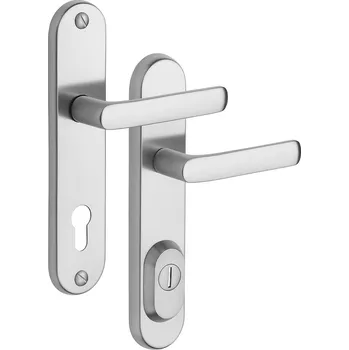 Dveřní kování R4/O BARYT Nerez mat – Rozteč: 90