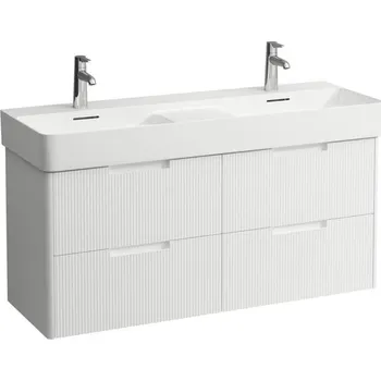 Koupelnový nábytek Laufen Juna Skříňka pod umyvadlo 117 cm, 4 zásuvky, bílá mat H4116441092601