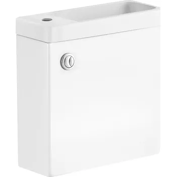 WC nádržka Aqualine JALTA HYGIE nádržka s umývátkem k WC kombi, bílá