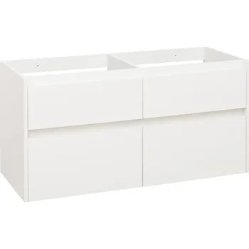 Koupelnový nábytek EBS Duomo Skříňka umyvadlová 121 cm, bílá lesklá