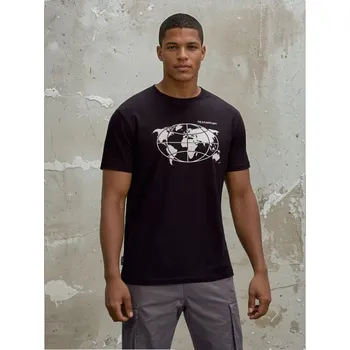 Pánské tričko Sinsay - Bavlněné tričko s krátkým rukávem - černá - 249HL-99X - 249HL-99X-S