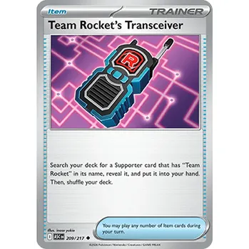 Karetní hra Pokémon ASC 209/217 Team Rocket's Transceiver - Ascended Heroes Stav: Near Mint, Verze: NORMAL