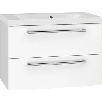 Koupelnový nábytek EBS Pure Skříňka s umyvadlem 81 cm, bílá