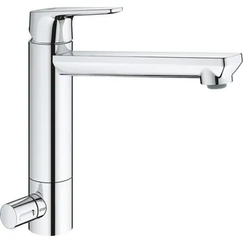 Vodovodní baterie Grohe BauEdge Baterie dřezová otočná s ventilem k myčce, chrom 31696000