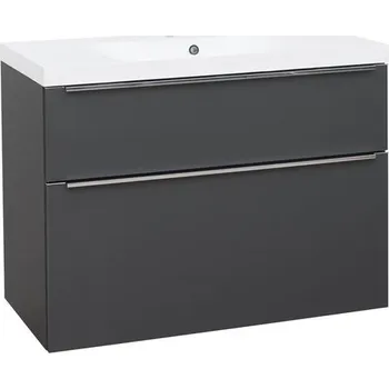 Koupelnový nábytek EBS Nevio Skříňka a umyvadlo 101 cm, antracitově šedá