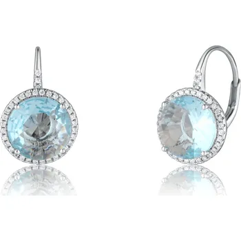 Šperk Moonlit Luxusní náušnice s modrými zirkony