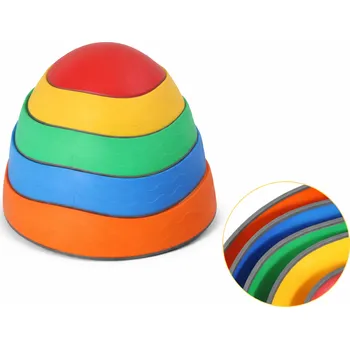 Balanční deska Merc sport Balanční kameny VLNKY se vzory 5ks v sadě pro rozvoj motoriky