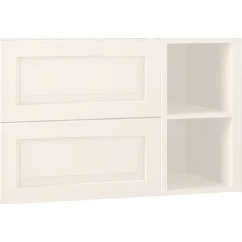 Koupelnový nábytek EBS Lasy Skříňka umyvadlová s deskou a s regálem vpravo, 93,2 cm, magnolia matná