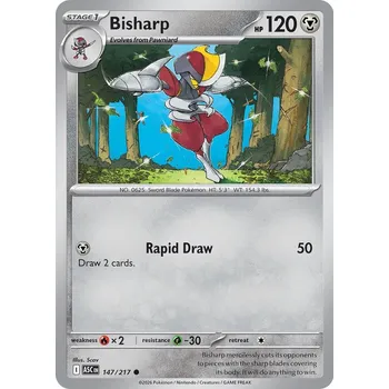 Karetní hra Pokémon ASC 147/217 Bisharp - Ascended Heroes Stav: Near Mint, Verze: NORMAL