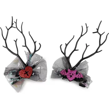 Karnevalový kostým Stoklasa Párty sponky do vlasů Halloween/čarodějnice Červená-růžová