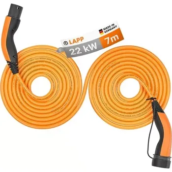 Nabíjecí kabel pro elektromobil Kabel nabíjecí LAPP 75746 typ 2 22kW 32A 3 fáze 7m pro elektromobil