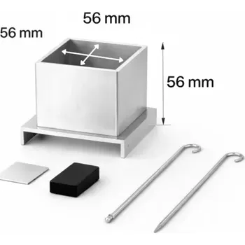 Forma na odlévání Hliníková forma na odlévání vosků na výrobu svíček 56x56x56mm