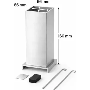 Hliníková forma na odlévání vosků na výrobu svíček 66x66x160 mm