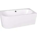 EBS Velvet Vana asymetrická 160x75 cm, pravá, bílá