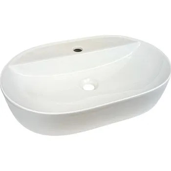 Umyvadlo EBS Spin Umyvadlo na desku 61 x 38,5 cm, bílá