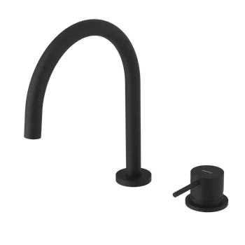 Vodovodní baterie Sapho ULTRAMIX dvouprvková stojánková umyvadlová baterie, černá mat