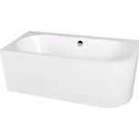 EBS Velvet Vana asymetrická 160x75 cm, levá, bílá