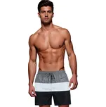 Pánské šedobílé plavecké šortky FashionStreet SX2519