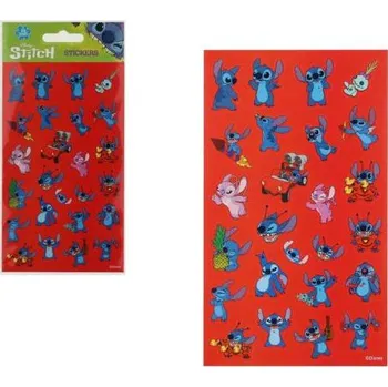 Teddies Samolepky Lilo a Stitch červené 25ks ve fólii