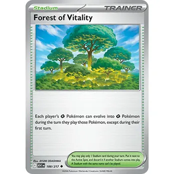 Karetní hra Pokémon ASC 188/217 Forest of Vitality - Ascended Heroes Stav: Near Mint, Verze: NORMAL