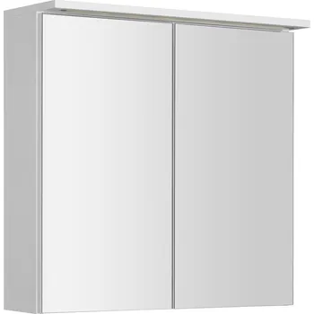 Koupelnový nábytek Aqualine KAWA STRIP galerka s LED osvětlením 70x70x22cm, bílá