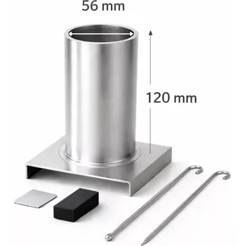 Forma na odlévání Hliníková forma na odlévání vosků na výrobu svíček 56x120mm