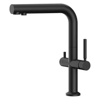 Vodovodní baterie kielle Wimeo Baterie dřezová s filtrační funkcí, černá matná 10525F24