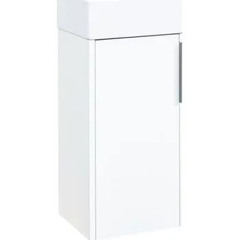 Umyvadlo EBS City Skříňka + umývátko 33 cm, bílá lesk