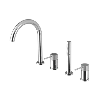 Vodovodní baterie Sapho ULTRASAN čtyřprvková baterie na okraj vany, chrom