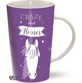 Žertovný předmět Hrnek Horka -LATTE MACHIATTO- - Fialová