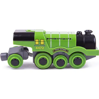 Vláček a vláčkodráha Bigjigs Rail Elektrická lokomotiva Flying Scotsman zelená