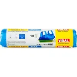 Pytle na odpad s uchy modré 60 l 10 ks
