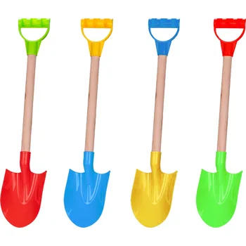 Hračka na písek Rýček 57 cm s dřevěnou rukojetí