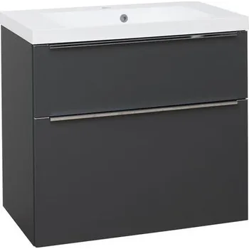 Koupelnový nábytek EBS Nevio Skříňka a umyvadlo 81 cm, antracitově šedá