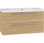 EBS Pure Skříňka s umyvadlem 101 cm, dub Arlington