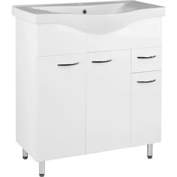 Koupelnový nábytek EBS K-Plus Skříňka s umyvadlem 80x90 cm, bílá