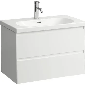Koupelnový nábytek Laufen Lani Skříňka pod umyvadlo, se 2 zásuvkami, 78,4 cm, bíla lesk, H4035521122611