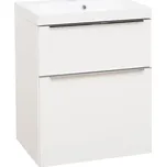 EBS Nevio Skříňka a umyvadlo 61 cm, bílá lesklá