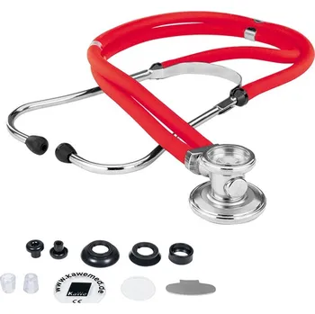 Stetoskop Fonendoskop Kawe Rapport Lux Duo - dvojitý Červená