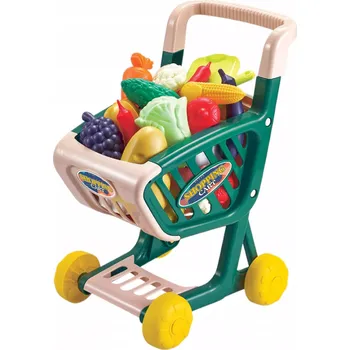 Dětská kuchyňka Dětský nákupní vozík Zelenina a Ovoce Nákupní sada Obchodní Košík