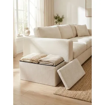 Taburet Sinsay - Taburet s úložným prostorem - krémová - 329JM-01X - 329JM-01X-ONE