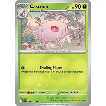 Společenská hra Pokémon ASC 014/217 Cascoon - Ascended Heroes Stav: Near Mint, Verze: NORMAL
