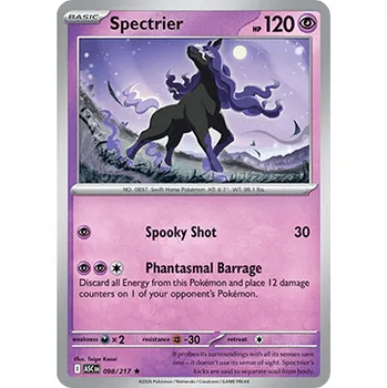 Karetní hra Pokémon ASC 098/217 Spectrier - Ascended Heroes Stav: Near Mint, Verze: HOLO