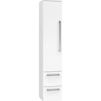 Koupelnový nábytek EBS Pure Skříňka vysoká 163x33 cm, bílá, levá