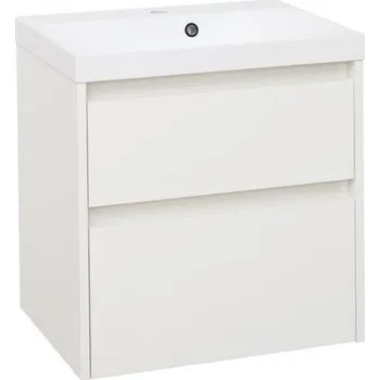 Koupelnový nábytek EBS Duomo Skříňka a umyvadlo 61 cm, bílá lesklá