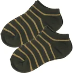 Design Socks Kotníkové ponožky Design Socks hnědý proužek