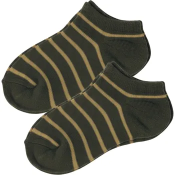 Design Socks Kotníkové ponožky Design Socks hnědý proužek