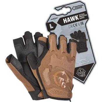 Ochranné vybavení na lov a střelbu Reis Tactical RTC HAWK rukavice kojot/black M-XL