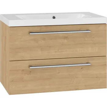 Koupelnový nábytek EBS Pure skříňka s umyvadlem 81 cm, dub Arlington