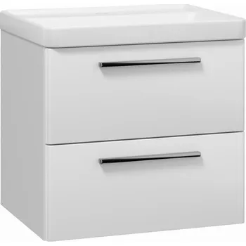 Koupelnový nábytek EBS Urban Skříňka s umyvadlem 61cm, bílá lesk/madlo chrom